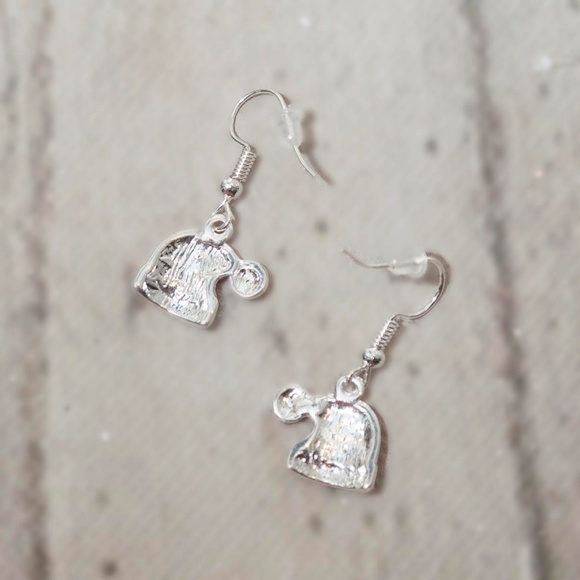 NWT Merry Rhinestone Santa Hat Earrings - Picture 3 of 3